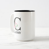 HÜBSCH C MIT MONOGRAMM ZWEIFARBIGE TASSE (Vorderseite Links)