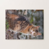 Hübsch Calico Kitty Cat Puzzle (Horizontal)