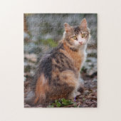 Hübsch Calico Kitty Cat Puzzle (Vertikal)
