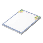 Hübsch Capri Lemons Blue Tiles | vom Schreibtisch Notizblock (Rotiert)