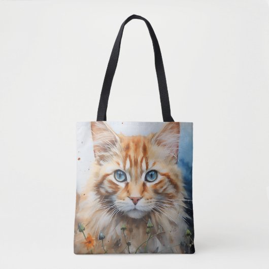 Hübsch Cat Kitty Face Cat Lover Tasche (Vorderseite)