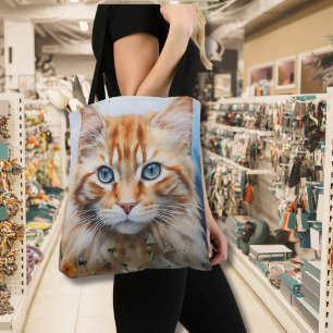 Hübsch Cat Kitty Face Cat Lover Tasche