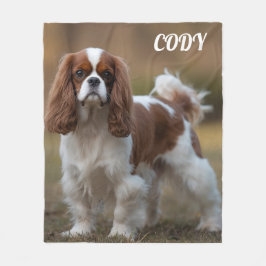 Hübsch Cavalier King Charles Personalisiert Blanke Fleecedecke