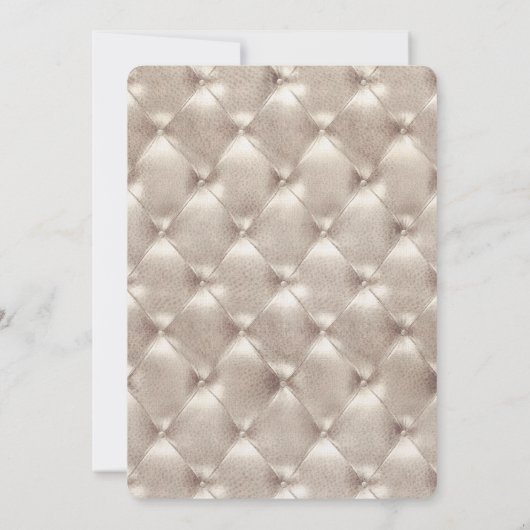 Hübsch Champagne Glam Brautparty Einladung (Rückseite)