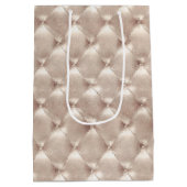 Hübsch Champagne Glam Brautparty Hochzeit Mittlere Geschenktüte (Rückseite)