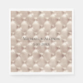 Hübsch Champagne Glam Brautparty Hochzeit Serviette (Vorderseite)