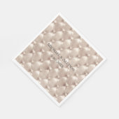 Hübsch Champagne Glam Brautparty Hochzeit Serviette (Ecke)
