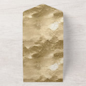 Hübsch Champagne Gold Glam All In One Einladung (Außenbereich)