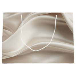 Hübsch Champagne Gold Romantische Imitat Satin Große Geschenktüte