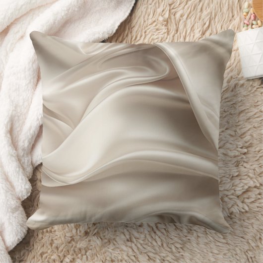 Hübsch Champagne Gold Romantische Imitat Satin Kissen (Decke)