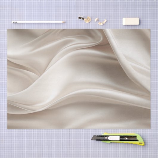 Hübsch Champagne Gold Romantische Imitat Satin Seidenpapier (Handwerk)