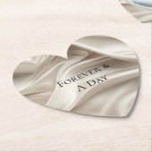 Hübsch Champagne Gold Romantische Imitat Satin Untersetzer (angewinkelt)