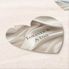 Hübsch Champagne Gold Romantische Imitat Satin Untersetzer