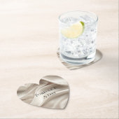 Hübsch Champagne Gold Romantische Imitat Satin Untersetzer (Vor Ort)