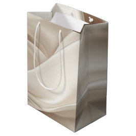 Hübsch Champagne Gold Romantische Imitats Satin We Mittlere Geschenktüte