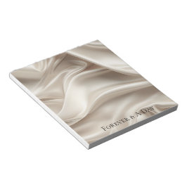 Hübsch Champagne Gold Romantische Imitats Satin We Notizblock