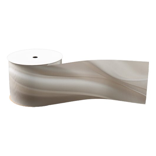 Hübsch Champagne Gold Romantische Imitats Satin We Ripsband (Spule)