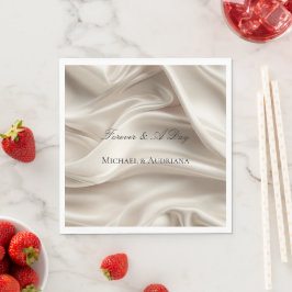 Hübsch Champagne Gold Romantische Imitats Satin We Serviette