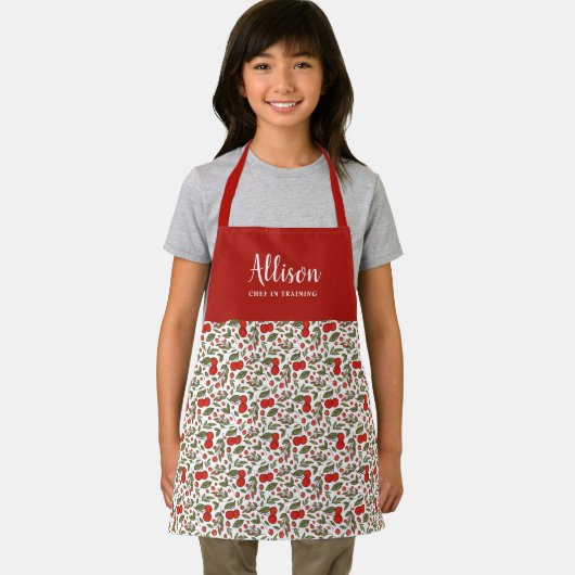 Hübsch Cherry Berries Mustermädchen Koch Training Schürze (Insitu)