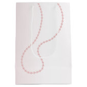 Hübsch Chic Pink Pearls Brautparty Mittlere Geschenktüte (Rückseite)