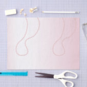 Hübsch Chic Pink Pearls Brautparty Seidenpapier (Handwerk)