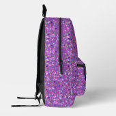 Hübsch Chic Stylish immer Lächeln Glitzer Backpack Bedruckter Rucksack (Links)