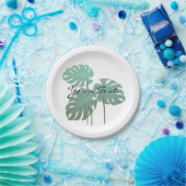 Hübsch Chic Tropical Leaf Garden Party Teller (Party)