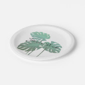 Hübsch Chic Tropical Leaf Garden Party Teller (Schrägansicht)