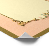 Hübsch Chic Vintage französische Leerseiten Poster (Ecke)