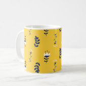 Hübsch Chic Yellow Floral Pattern Kaffeetasse (Vorderseite Links)