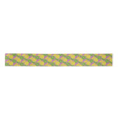 Hübsch Citrus Pattern Lilac Ribbon Satinband (Vorderseite)