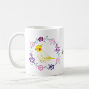 Hübsch Cockatiel Individuelle Name Niedlich Cocka Kaffeetasse