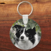 Hübsch Collie Dog Schlüsselanhänger (Vorderseite)