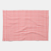 Hübsch Coral Classy Gingham Pattern Geschirrtuch (Horizontal)