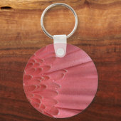 Hübsch Coral Pink Gerbera Daisy Schlüsselanhänger (Vorderseite)