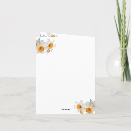 Hübsch Daffodil Vielen Dank (Rückseite)