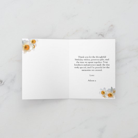 Hübsch Daffodil Vielen Dank (Innenseite)