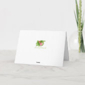 Hübsch Dahlia Bouquet Happy Birthday Karte (Rückseite)