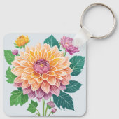 Hübsch Dahlia Schlüsselanhänger (Rückseite)
