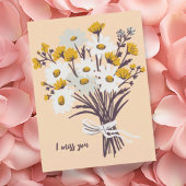 Hübsch Daisy Bouquet ich MISST DIR süß CUSTOM Postkarte