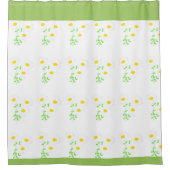 Hübsch Daisy Flower Duschvorhang (Vorderseite)
