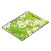 Hübsch Daisy Garden Bible Verse Faith Journal Notizblock (Linke Seite)
