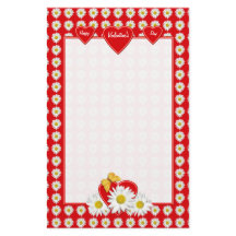 Hübsch Daisy Hearts Stationery