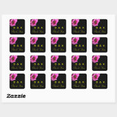 Hübsch Daisy Wedding danke Ihnen Monogram Stickers (Blatt)