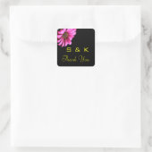Hübsch Daisy Wedding danke Ihnen Monogram Stickers (Tasche)