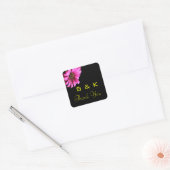 Hübsch Daisy Wedding danke Ihnen Monogram Stickers (Umschlag)