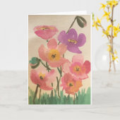 Hübsch, denke ich, Grußkarte Karte (Gelbe Blume)