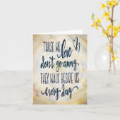 Hübsch Die, die wir Liebe nicht weg Beileid Karte (Gelbe Blume)