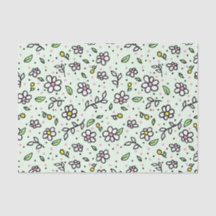 Hübsch Doodle Daisy Blume Niedlich Girly Pattern