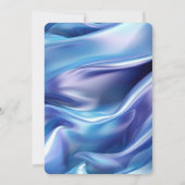 Hübsch Dreamy Blue Lila Geburtstag Einladung (Rückseite)